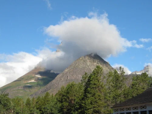 Cloud Stuck on Mountain