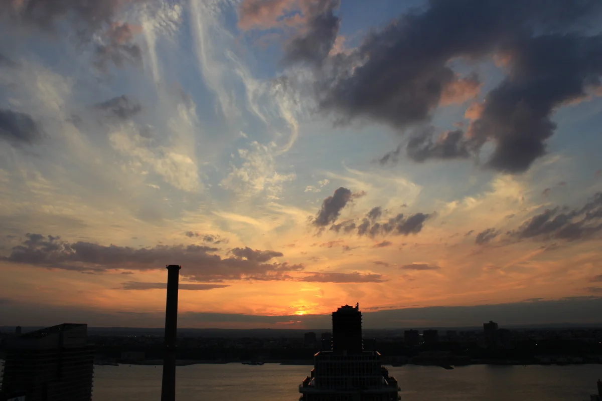 Sunset over the West Side