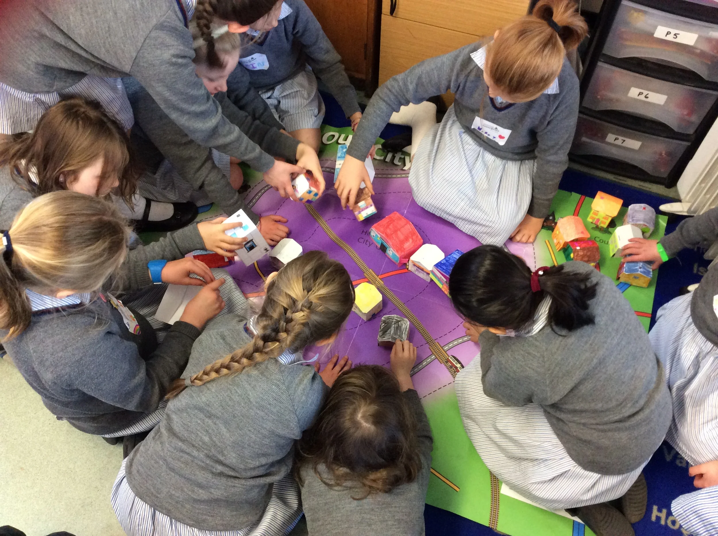 Prep 5 City Planners are problem-solving as they discuss their city design.