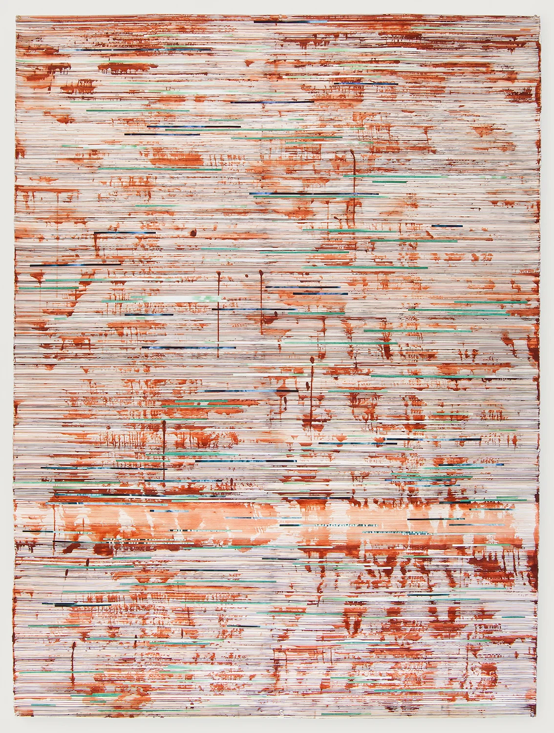 Wherever it is , 2010, ink and archival inkjet collage on paper, 42” x 60”