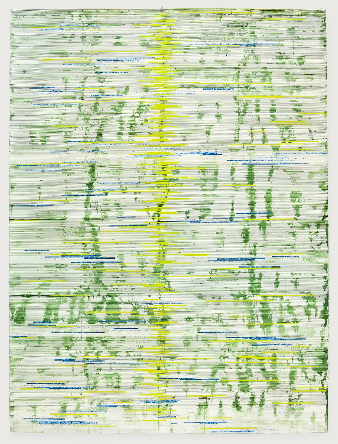 Spine , 2010, ink and archival inkjet collage on paper, 42” x 60”