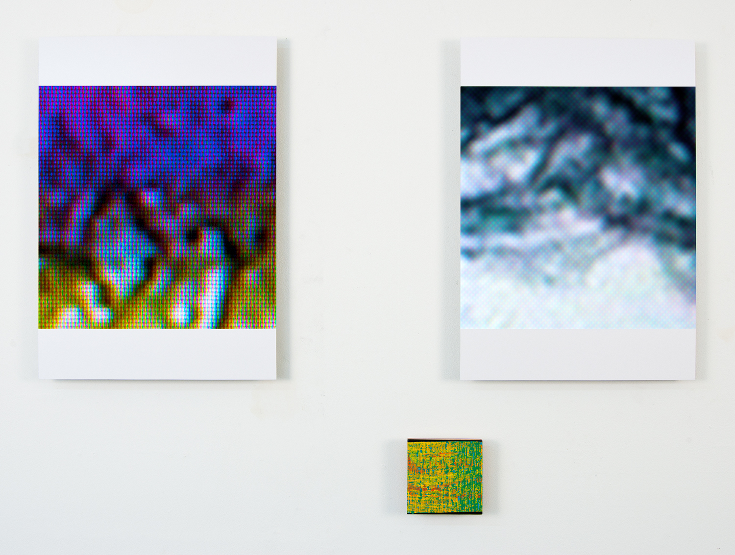   il deserto rosso: luminous visions,  2011,&nbsp; oil on panel, archival inkjet prints on 2 aluminum panels,&nbsp;  dimensions variable  
