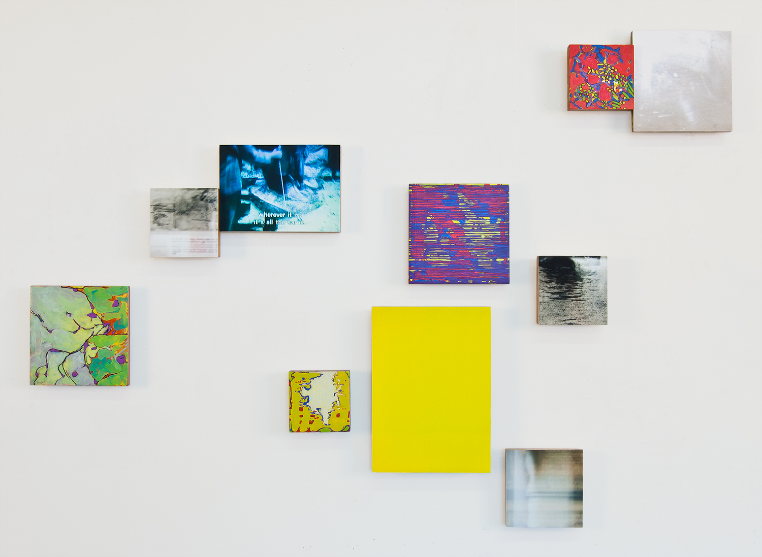   Wherever it is  , 2010,&nbsp;  oil and archival inkjet prints on 10 panels&nbsp;  dimensions variable  