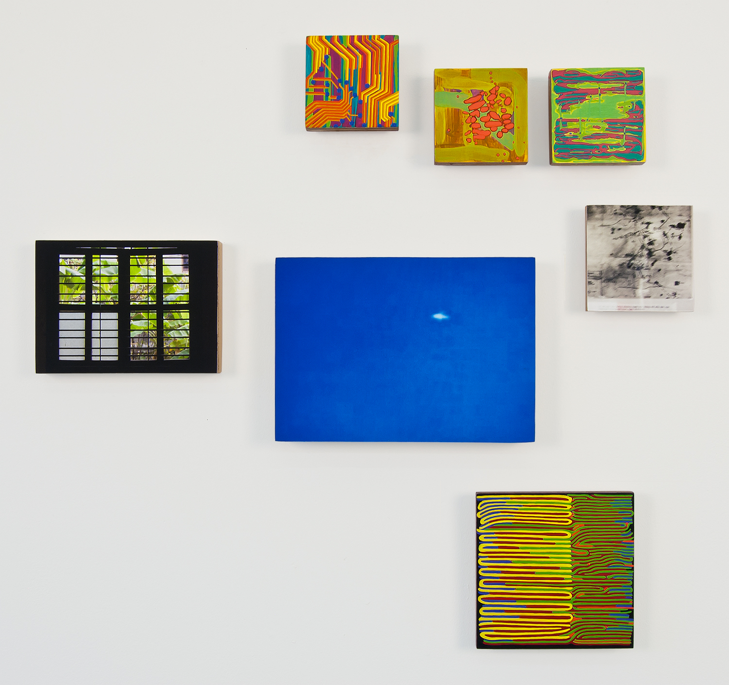   Stalin’s Microbes  , 2010,&nbsp;  oil and archival inkjet prints on 6 panels&nbsp;  dimensions variable  