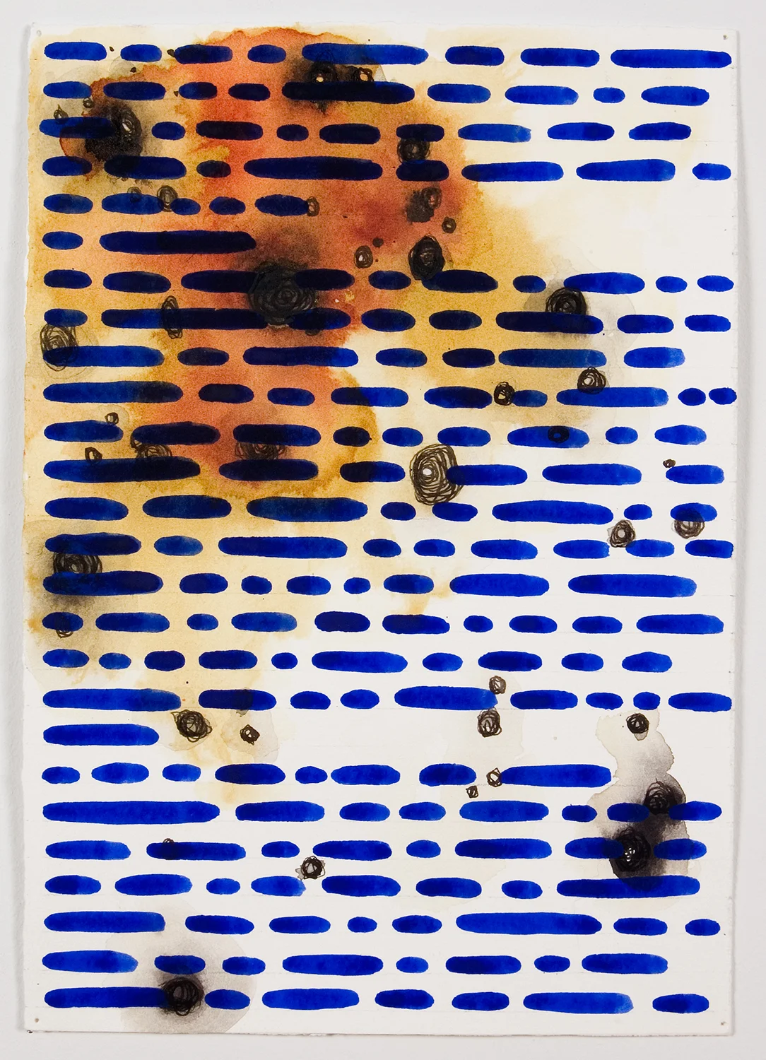  Plots, ecstacy and mystical stigmata  2007,&nbsp;ink on paper 10” x 7" 