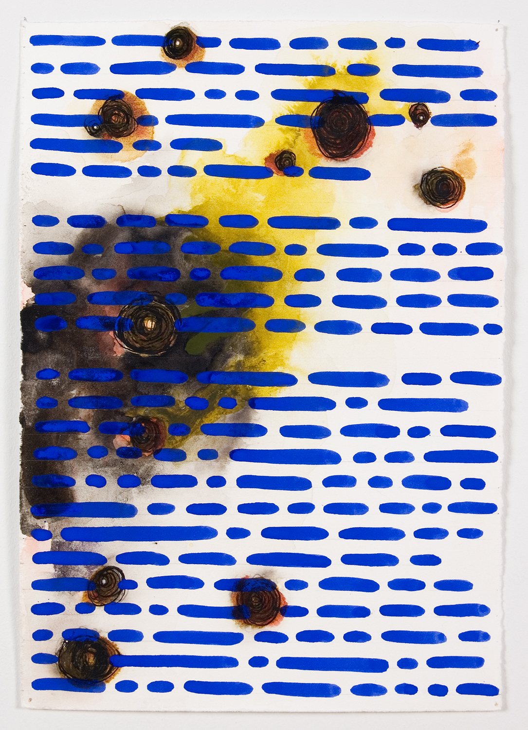   Plots, ecstacy and mystical stigmata  2007,&nbsp;ink on paper 10” x 7" 
