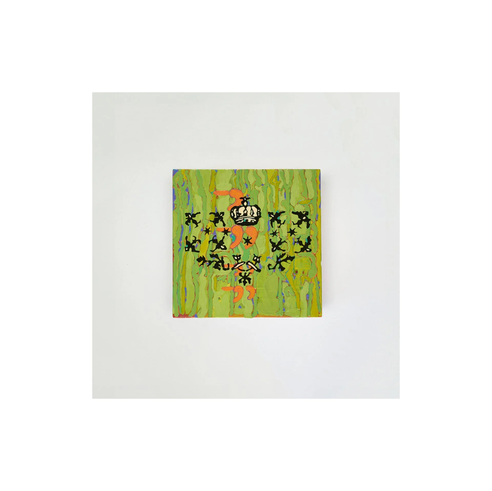   -,-,,-,,-, , 2016, oil on panel 5.625” x 5.625” 