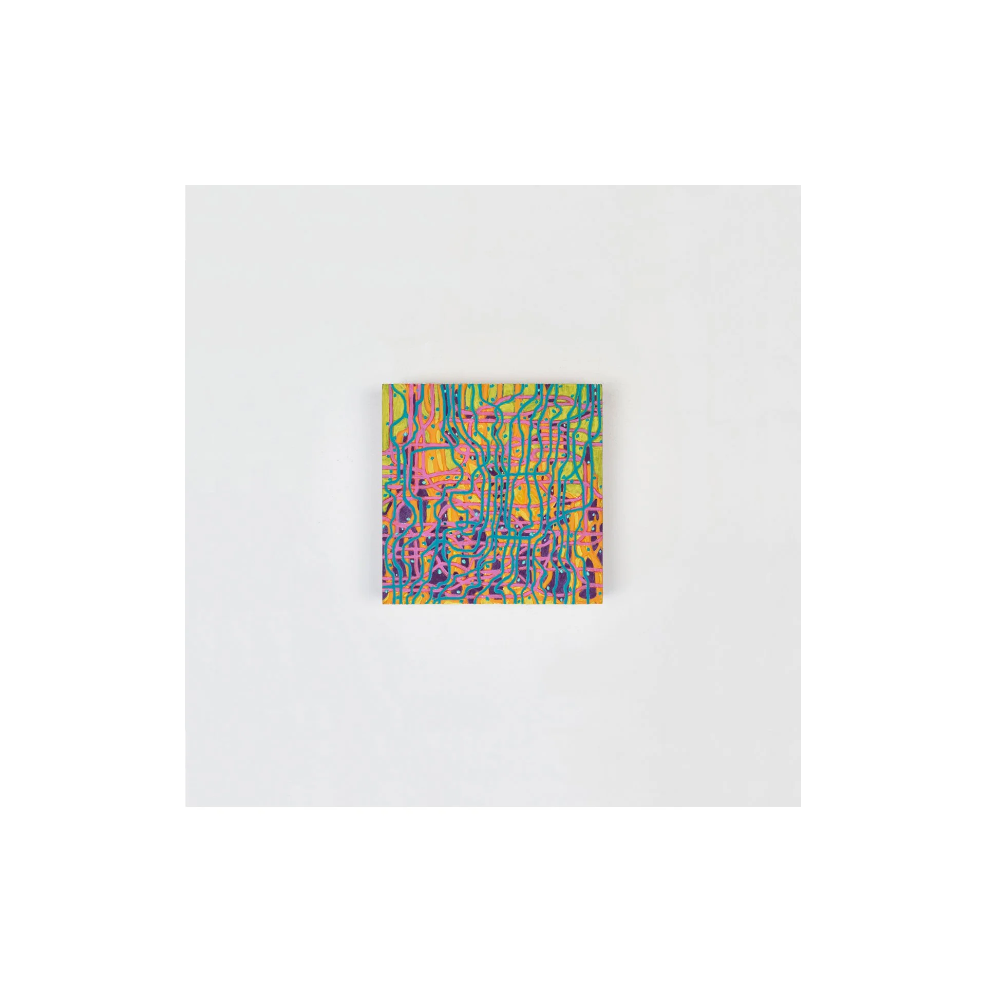   flow with snow  2019/20, oil on panel 4.5” x 4.5” 
