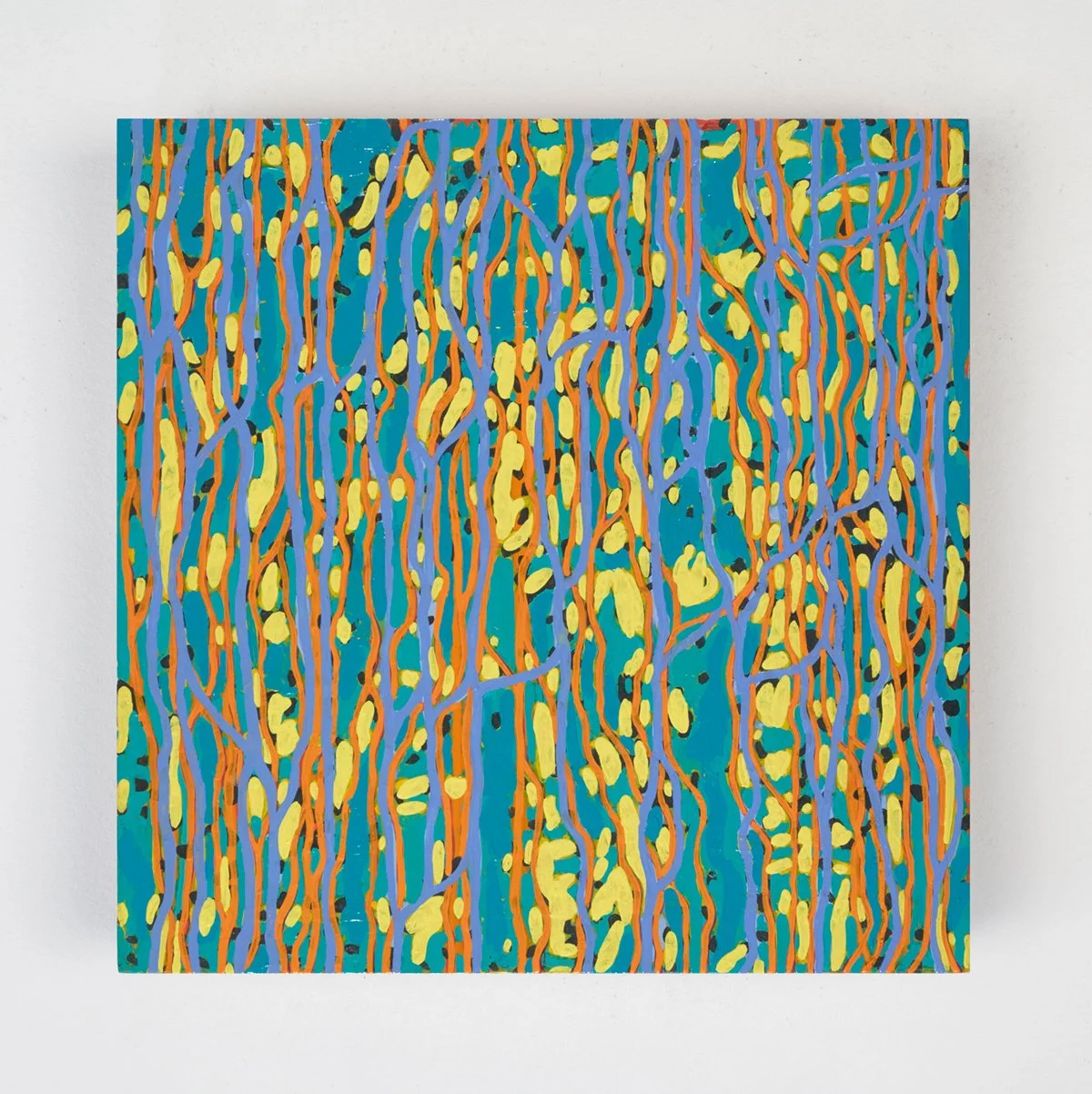  yellow gumdrops  2019, oil on panel 8.875” x 8.875” 