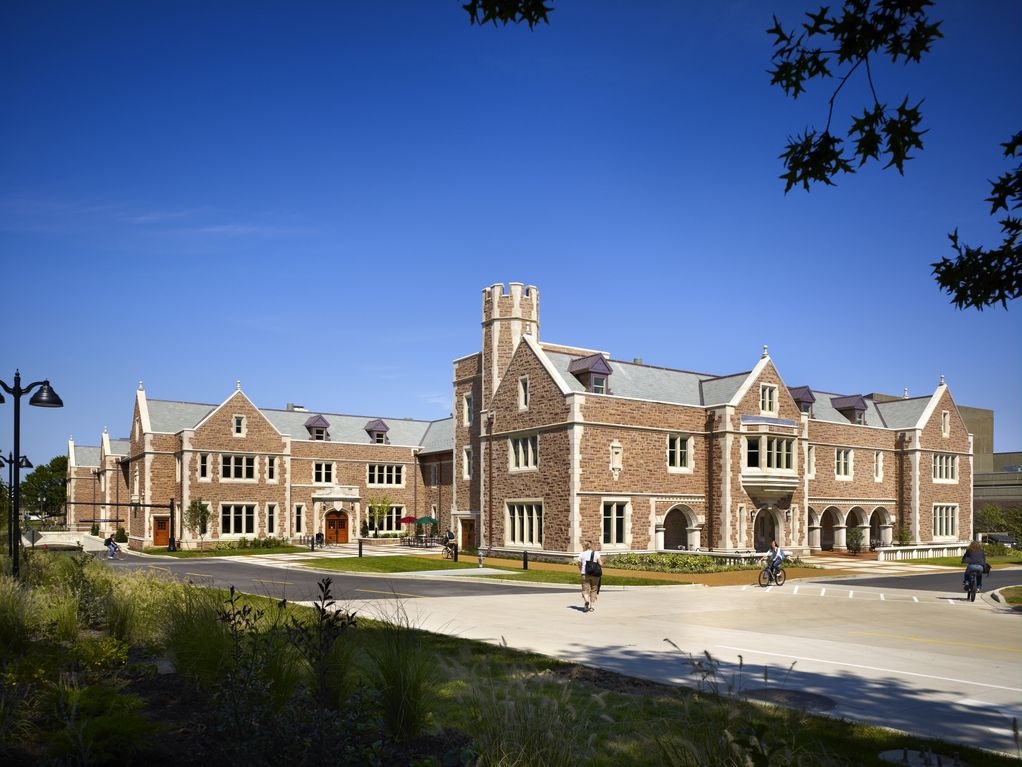 view upon street entry