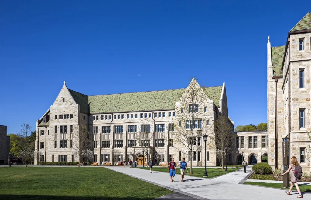 south wing and connecting bridge