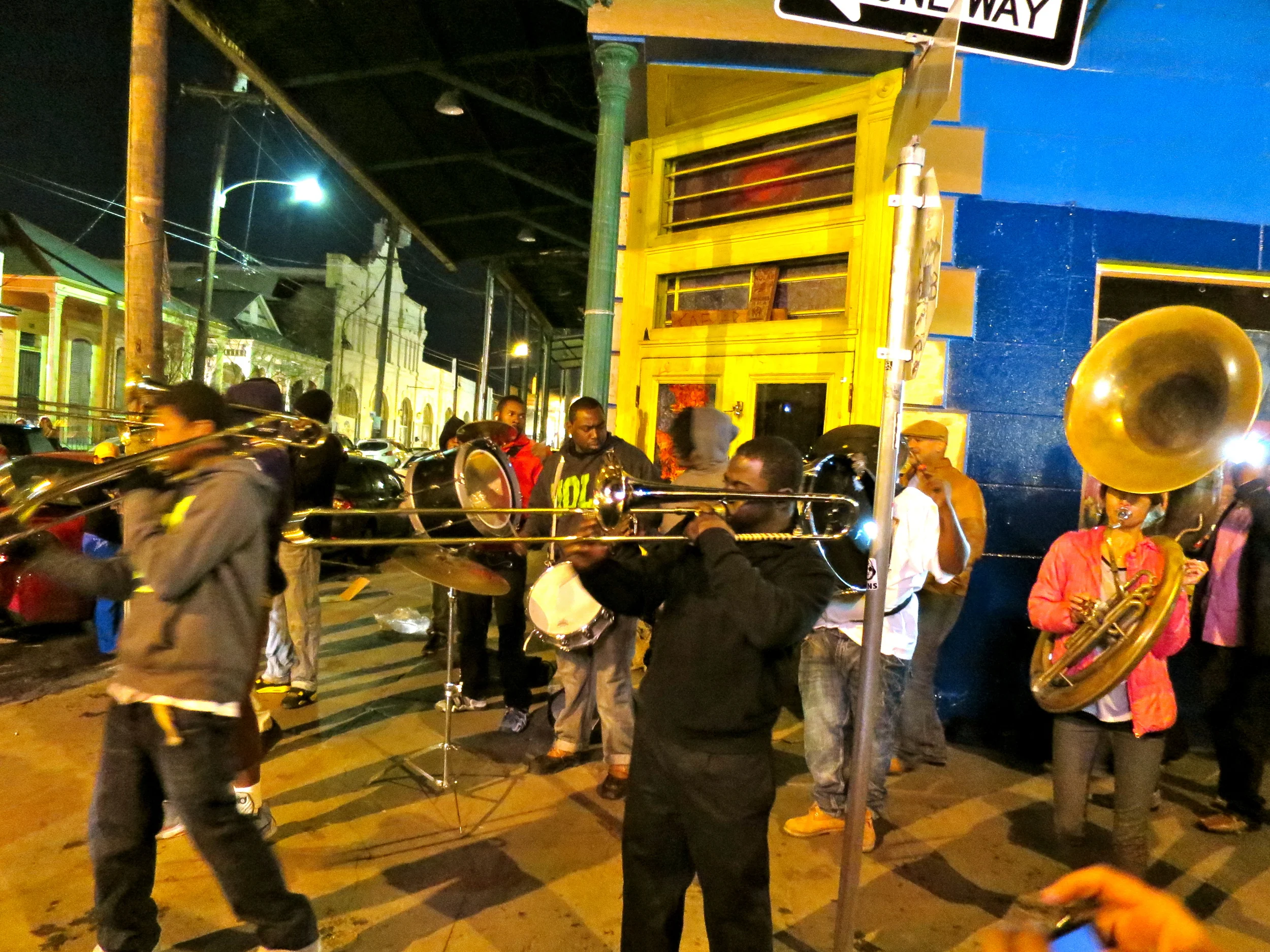 Music on every corner.