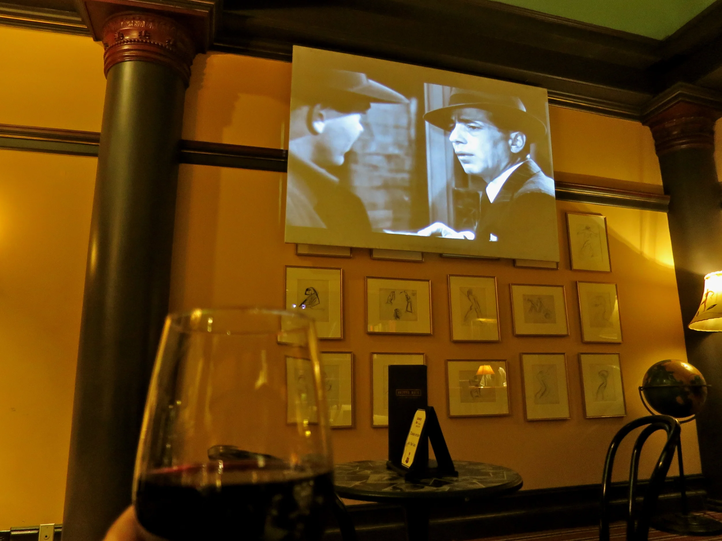 Dark Passage in the Library Bar with Humphrey Bogart.