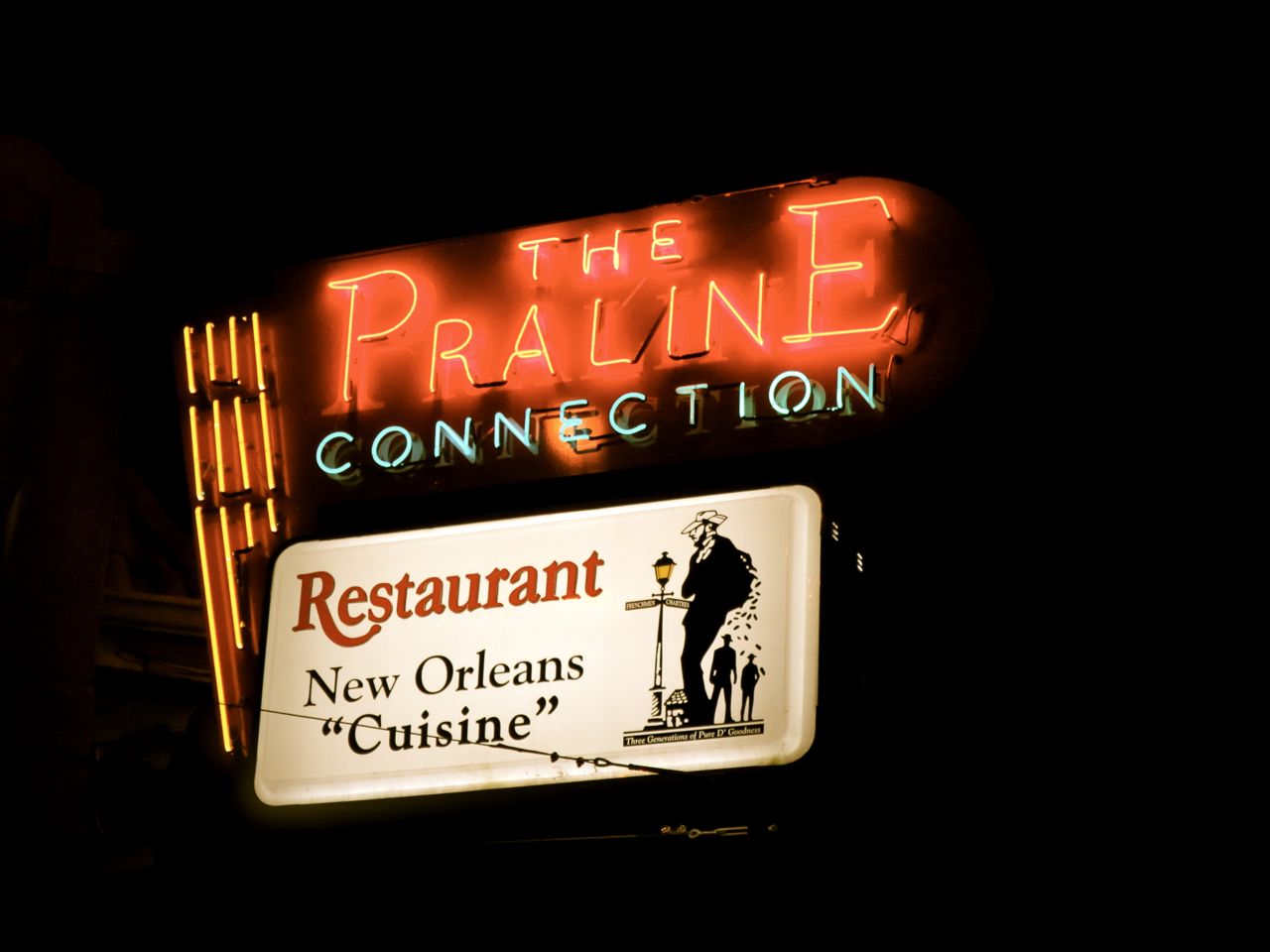Amazing food on Frenchmen Street. Be sure to take home some Praline!