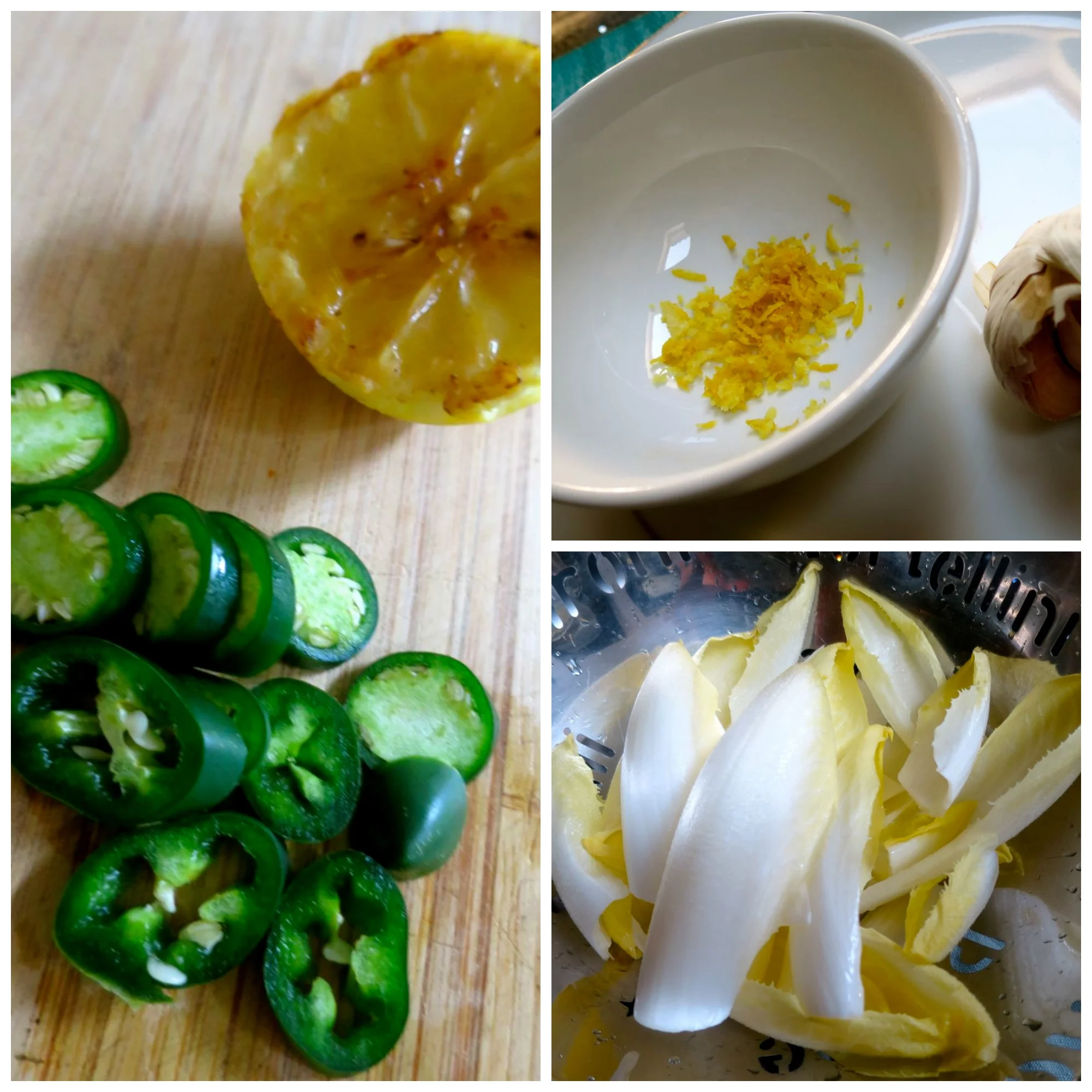 Fresh ingredients for a simple supper.