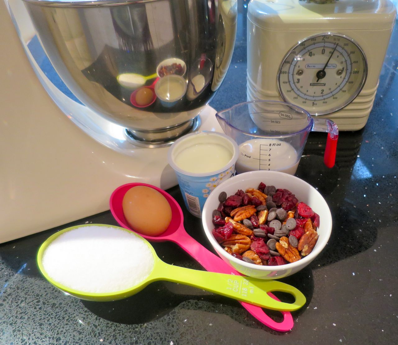 Gathering the ingredients.