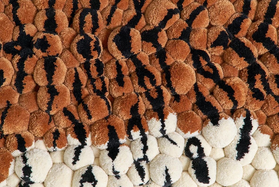 tiger pompons allover