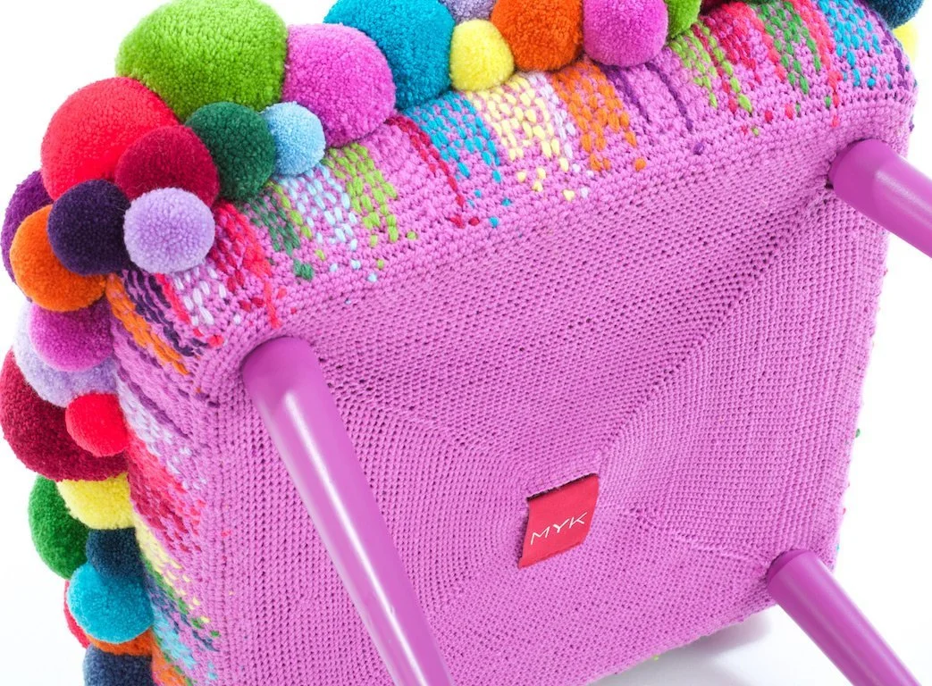 Pompon stool No.1 detail2