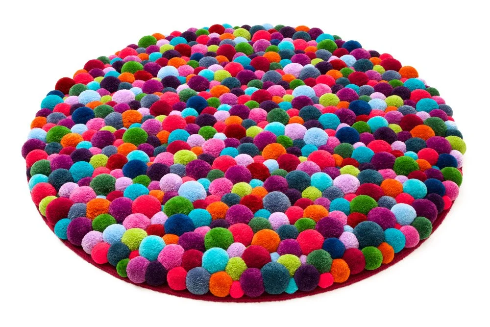 Pompon Carpet multicolor