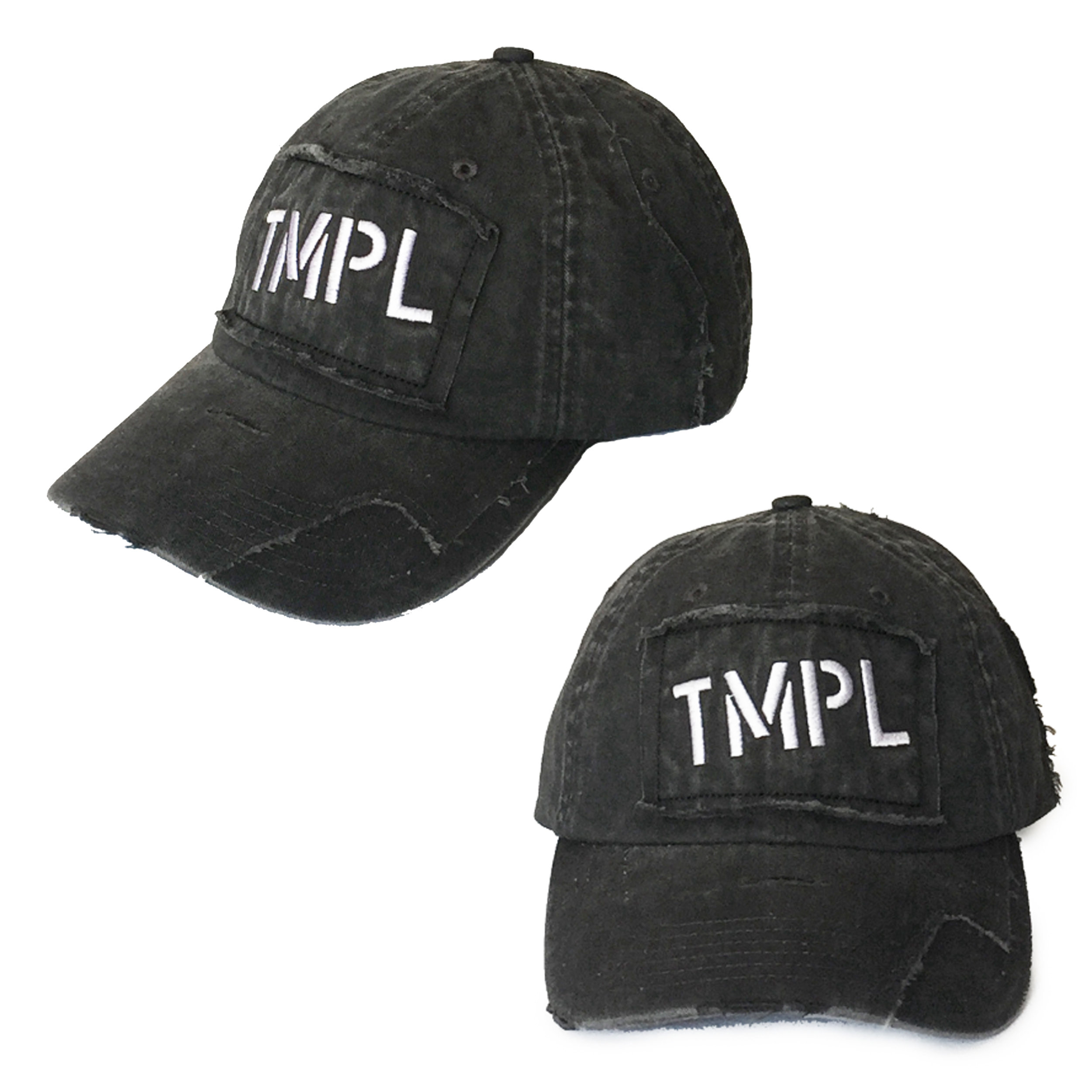 TMPL text distressed hat.jpg