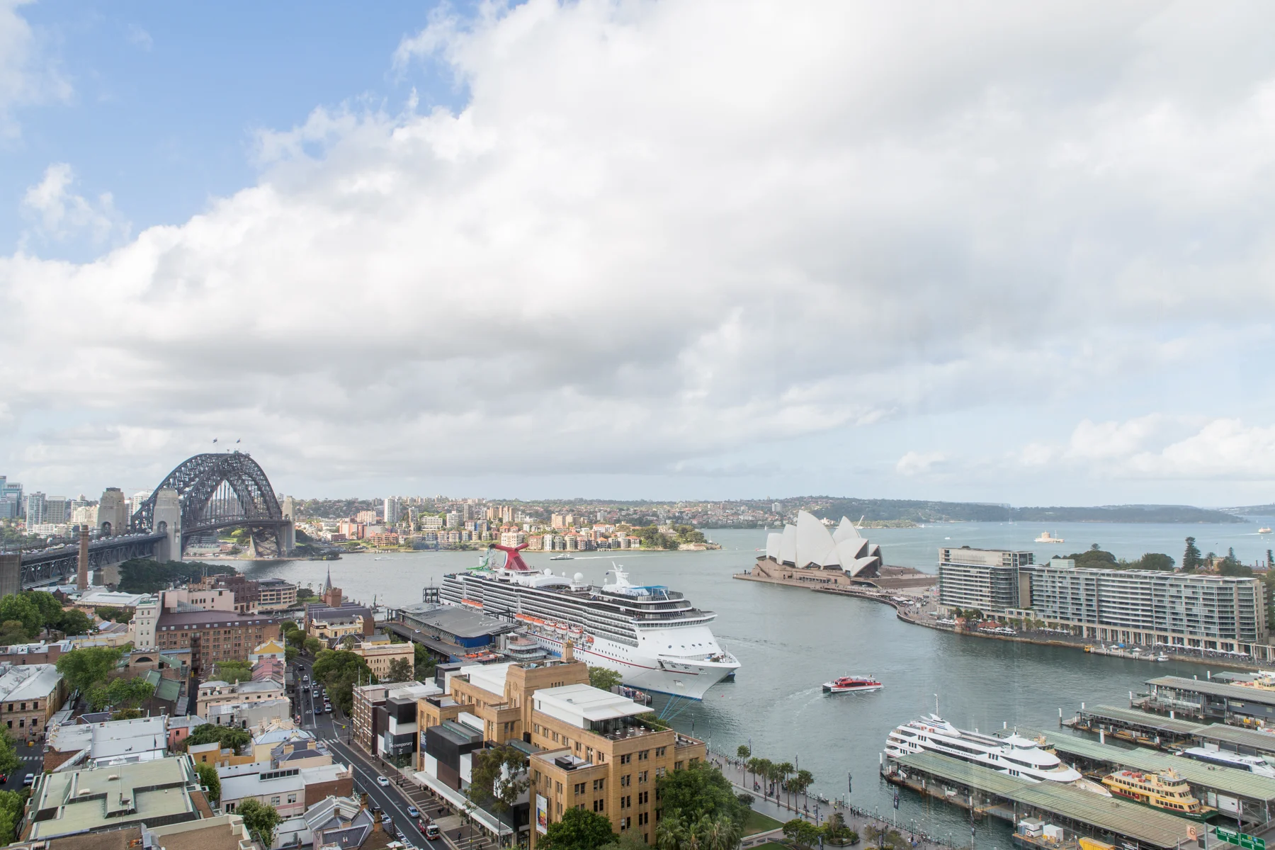 View of Sydney Opera House from my hotel room