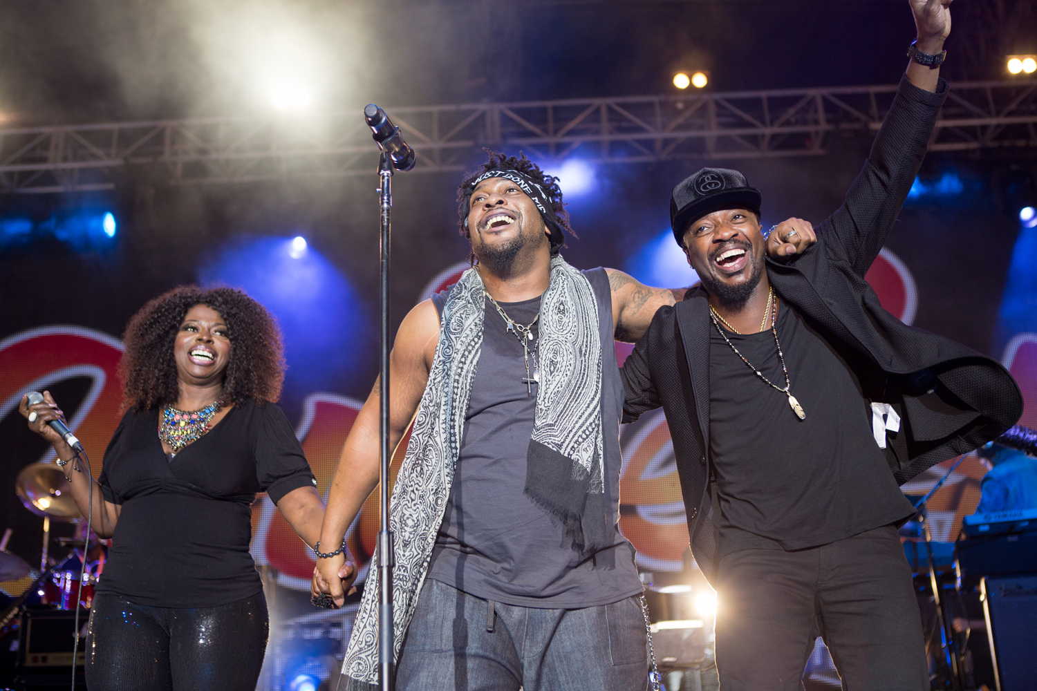 Angie Stone And D'Angelo withe their son Michael D'Angelo Archer II