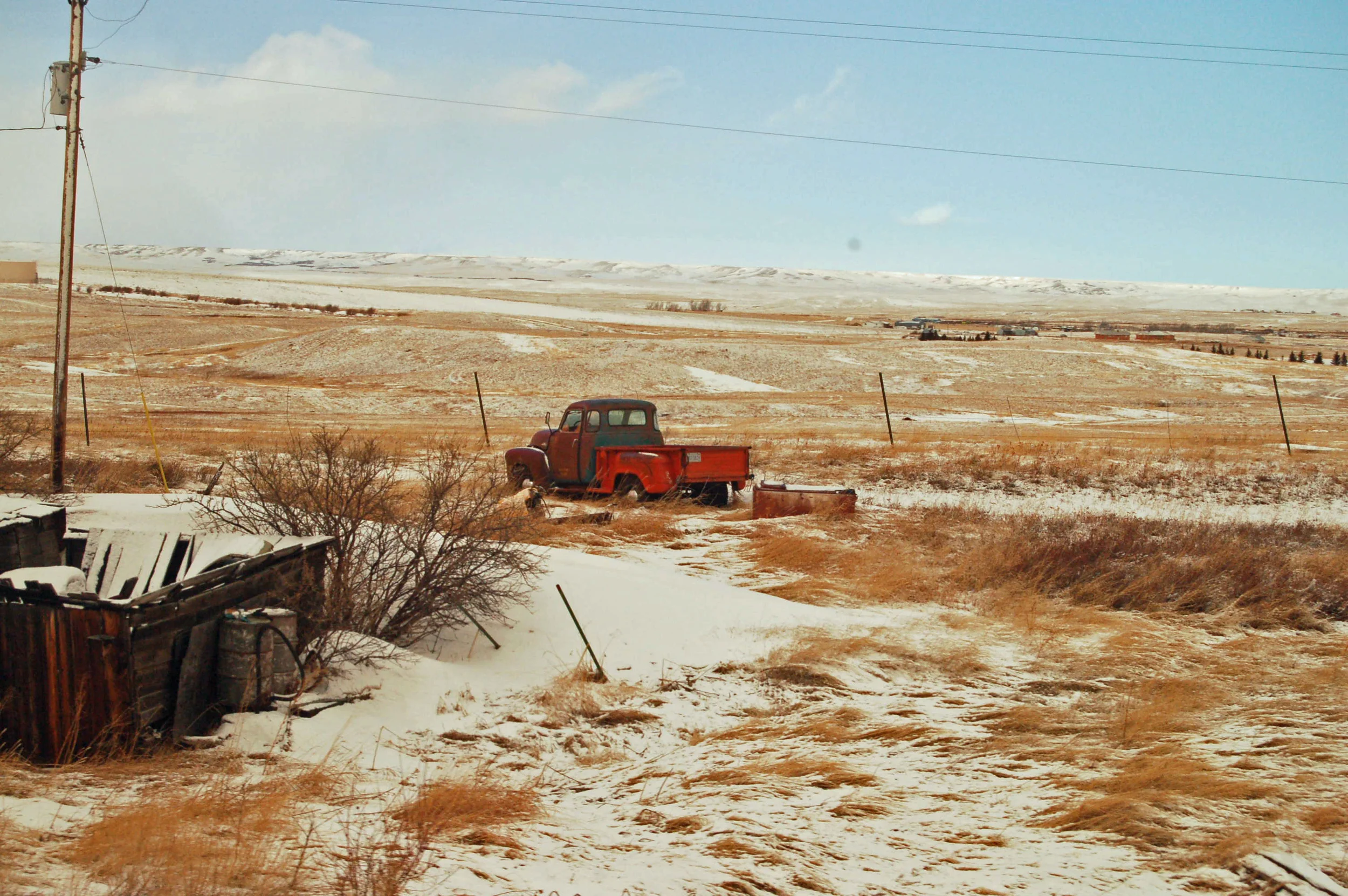 Blue Red Truck