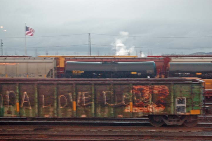 Train Flag Love
