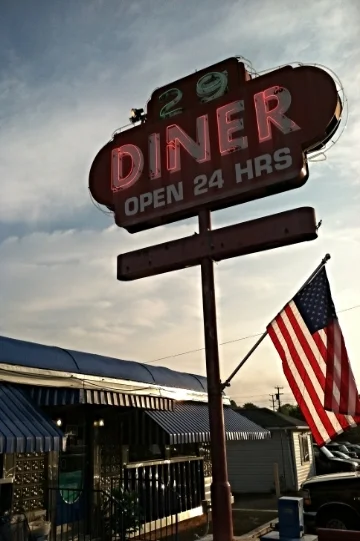Diner and Flag