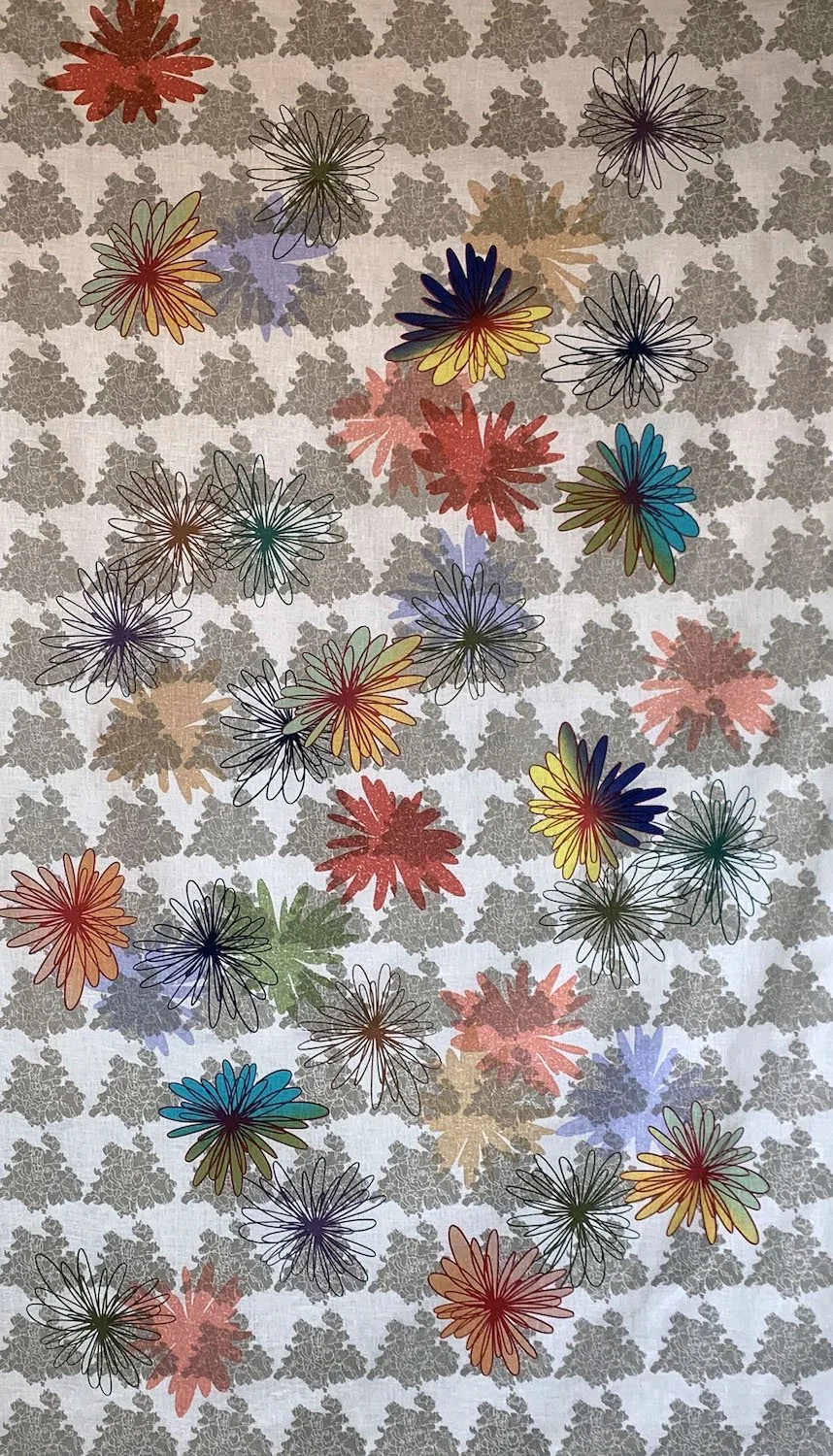 Round & Round III
2019 Linen 46” x 75” (SOLD)