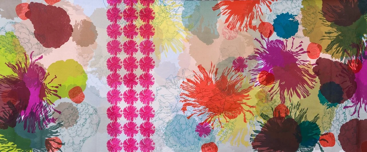 Friendly Competition 
2017 Raw Silk 50"x108" (SOLD)
Raise The Bar
2018 Linen 25”x47”