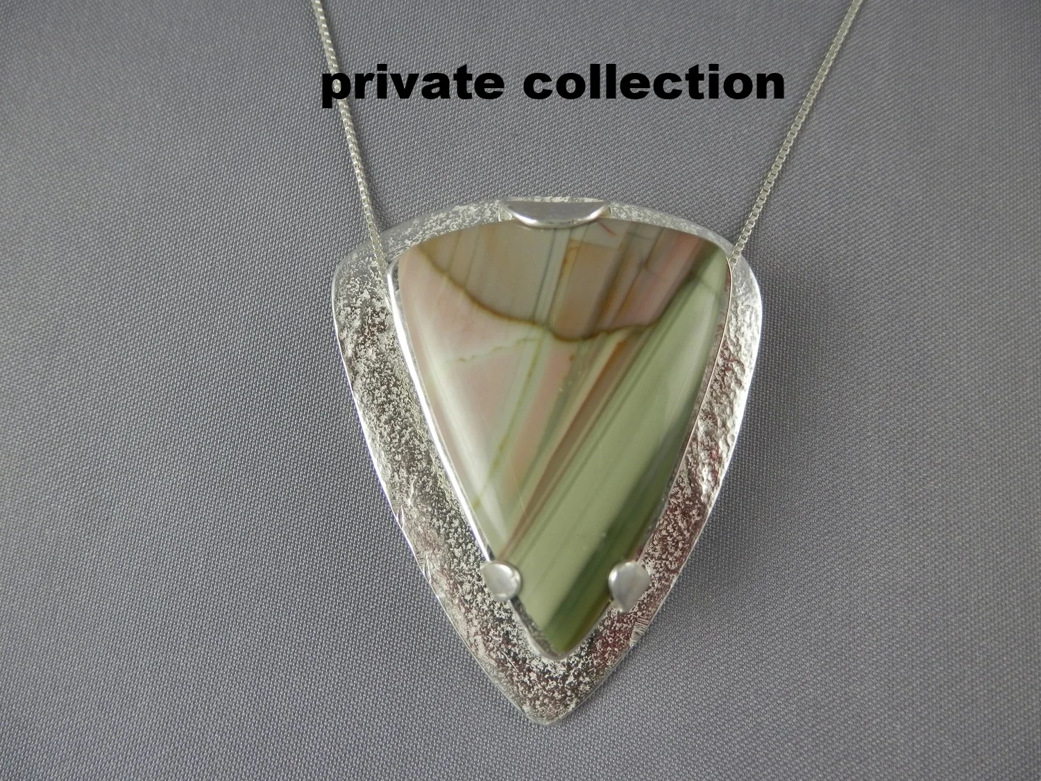 fine silver and imperial jasper