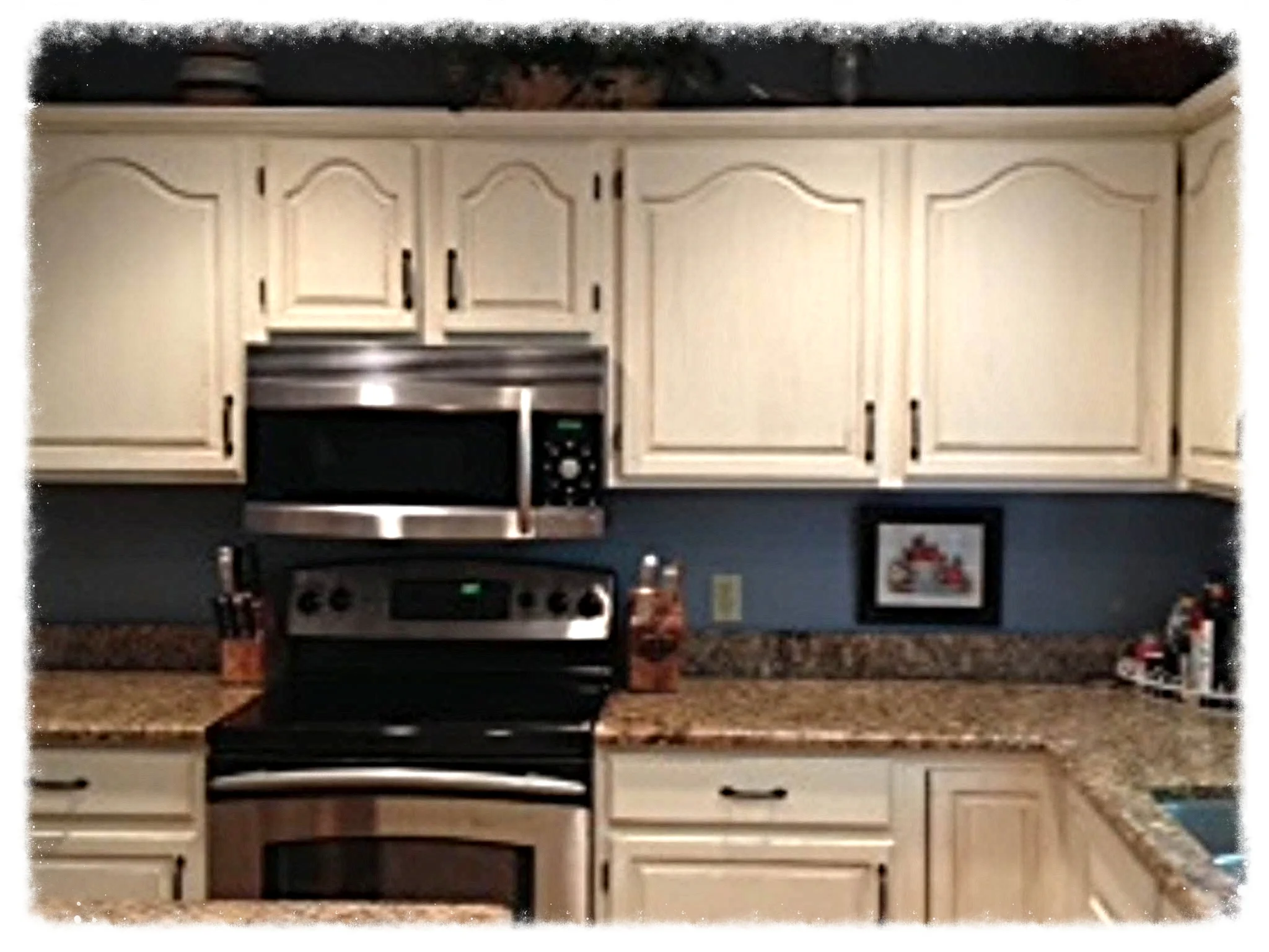 After- Custom Painted Cabinets