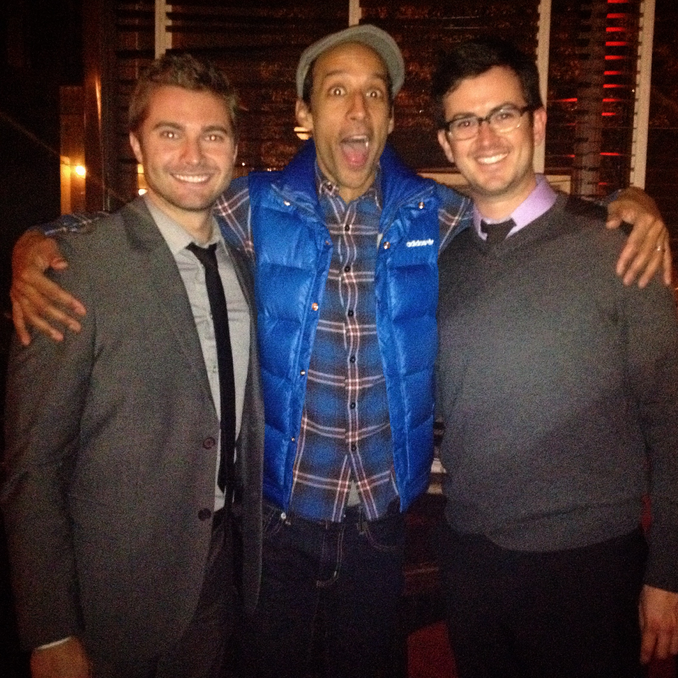 Richie and Matt with Danny Pudi