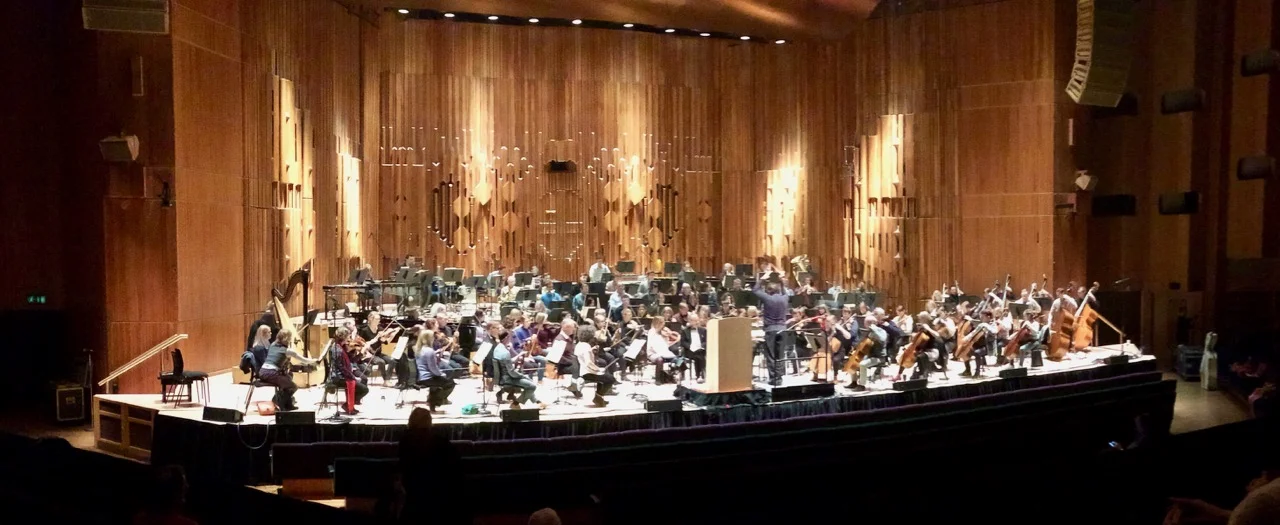 Rehearsals at the Barbican Hall. Photo: Steve Doherty