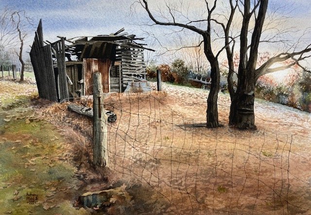 Return to Dreaming. Watercolor. 14x10".