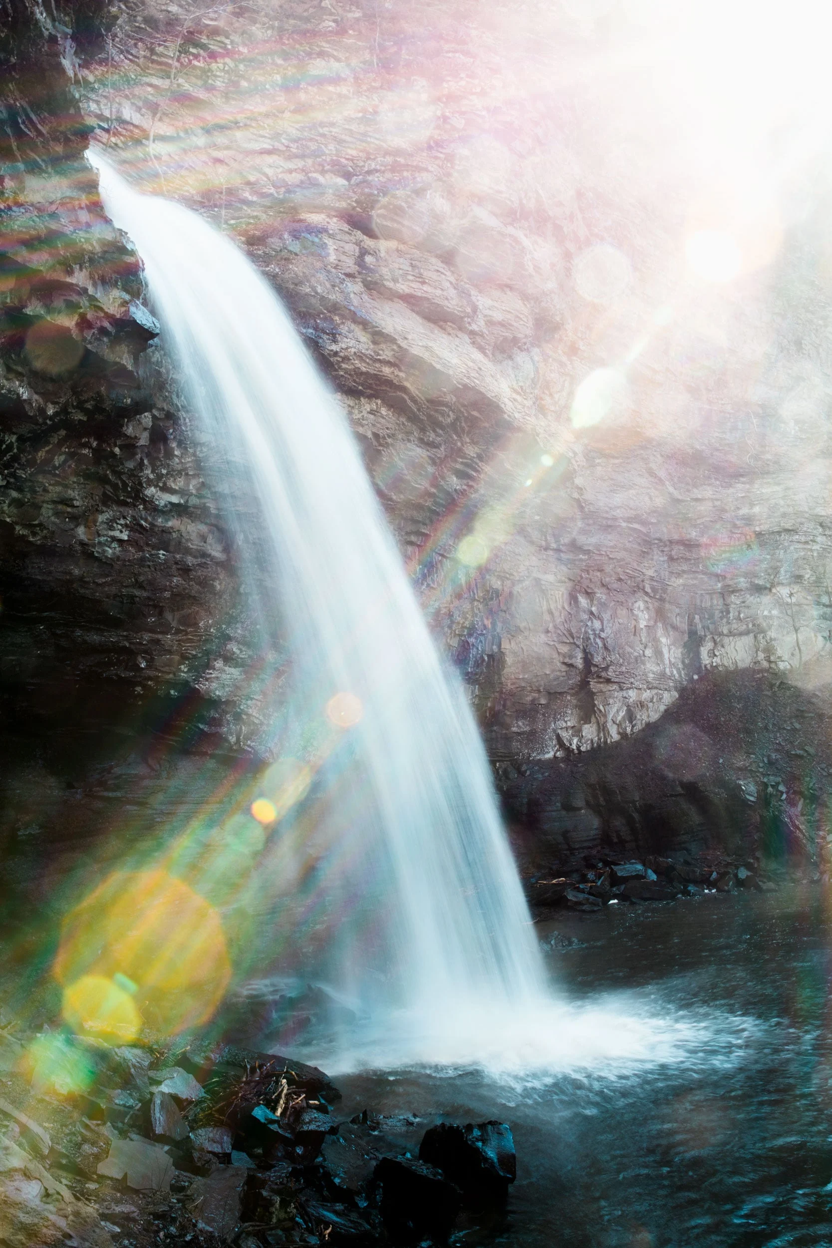 Light Flares at Cedar Falls