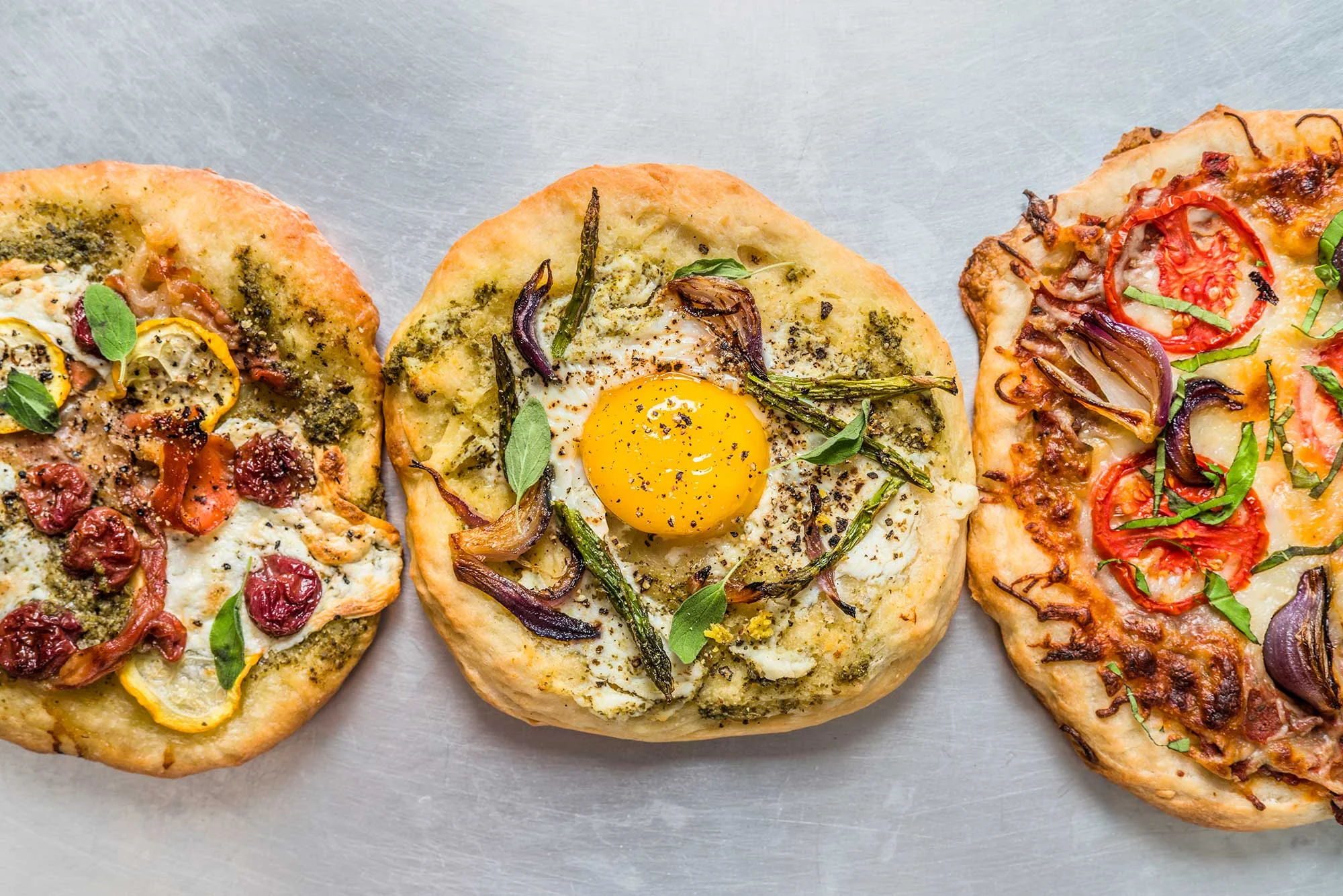 Rustic Pizzas (Styling & Photography, Suzanne Clements)