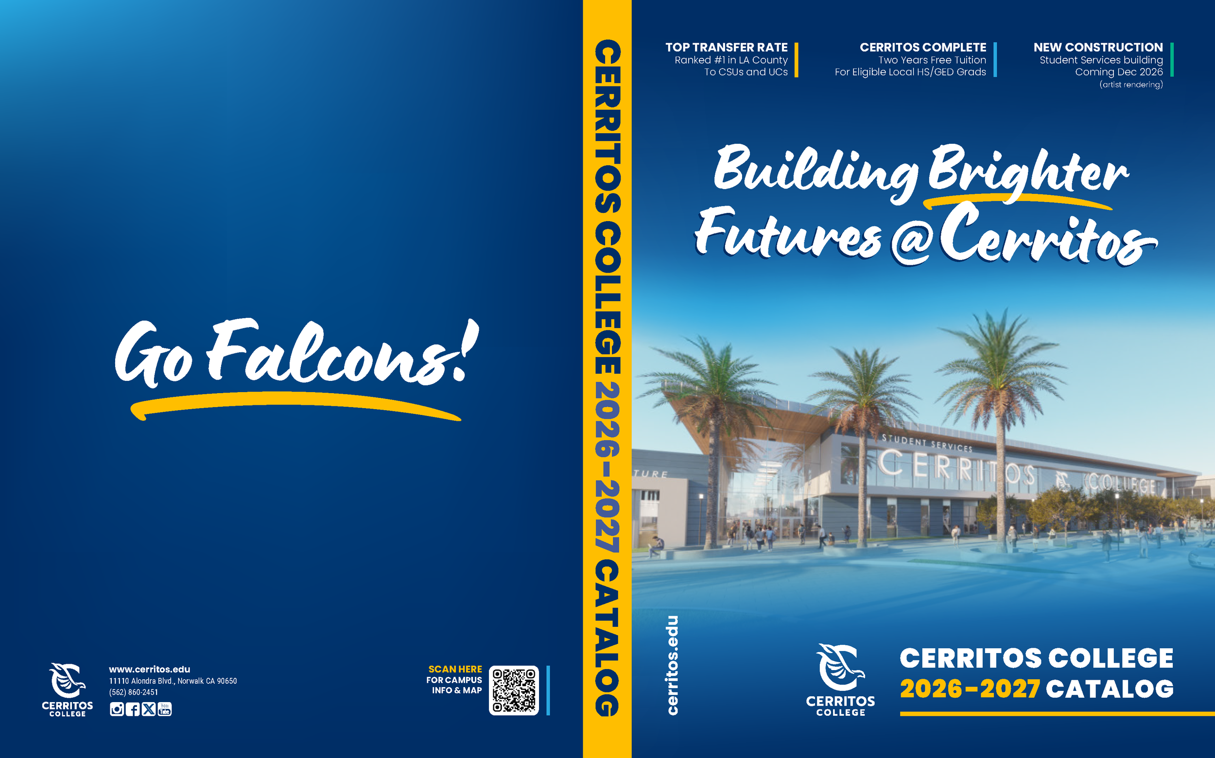Cerritos College catalog cover design
