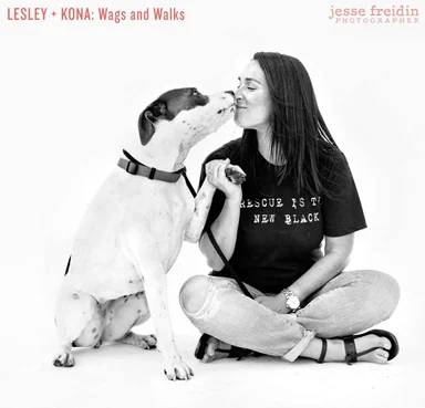 As the daughter of a vet, dogs have been a big part of Lesley's life since she was a child. While volunteering at local rescues after moving to LA, Lesley quickly became aware of the devastating number of healthy, family-friendly dogs that were being euthanized in the shelters due to lack of space. In 2009, Lesley mustered up the courage to leave her comfortable pharmaceutical sales job and vowed to make as big of a dent as she could in this misconception and resulting shelter overcrowding crisis. Armed with dog-loving, intelligent, loyal volunteers who share Lesley’s can-do attitude, Wags and Walks has quickly become the fastest growing dog rescue organization in Los Angeles.