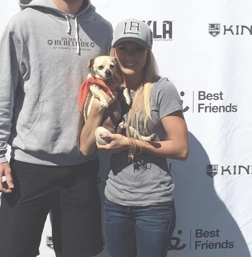 Megan, a dog lover like the rest of the team, was horrified by reports that thousands of homeless dogs in Sochi were being euthanized due to the 2014 Olympics. When she attended the Winter Olympics in 2014 and witnessed the awful conditions the dogs were in, she and a few other friends decided to take action and rescue some of the Sochi dogs. After the dogs made it back to the USA they were adopted by wonderful forever families! Witnessing the world wide homeless dog epidemic, Megan wanted to be more involved in dog rescue in her local are of Los Angeles. After volunteering at NKLA she found Wags and Walks, started fostering dogs and fell in love with the process. After a year of fostering, Megan and her husband Jeff decided to adopt one of their foster dogs named "Bug"- now "Bo." Megan wanted to help Wags and Walks save even more dogs and saw how quickly the rescue was growing so she asked if she could take on more responsibilities. Megan helps identify dogs for Wags & Walks to rescue and pinch hits however she can and whenever she can to help keep the organization move forward.
