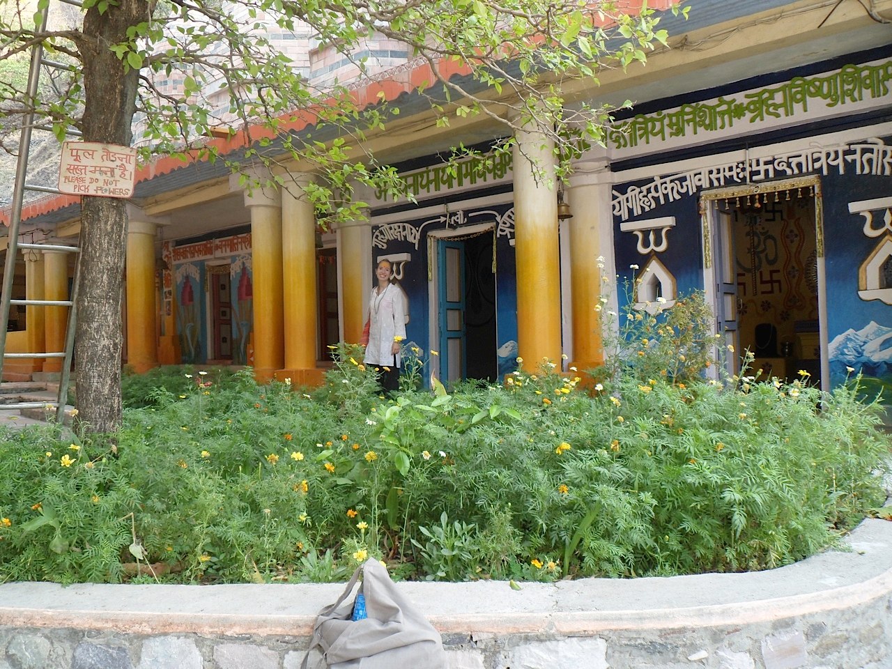 The nine temples at the ashram