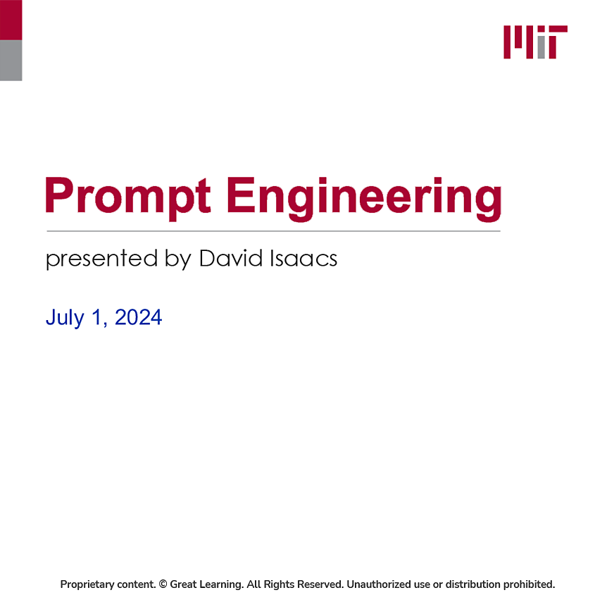 MIT Prompt Engineering Case Study