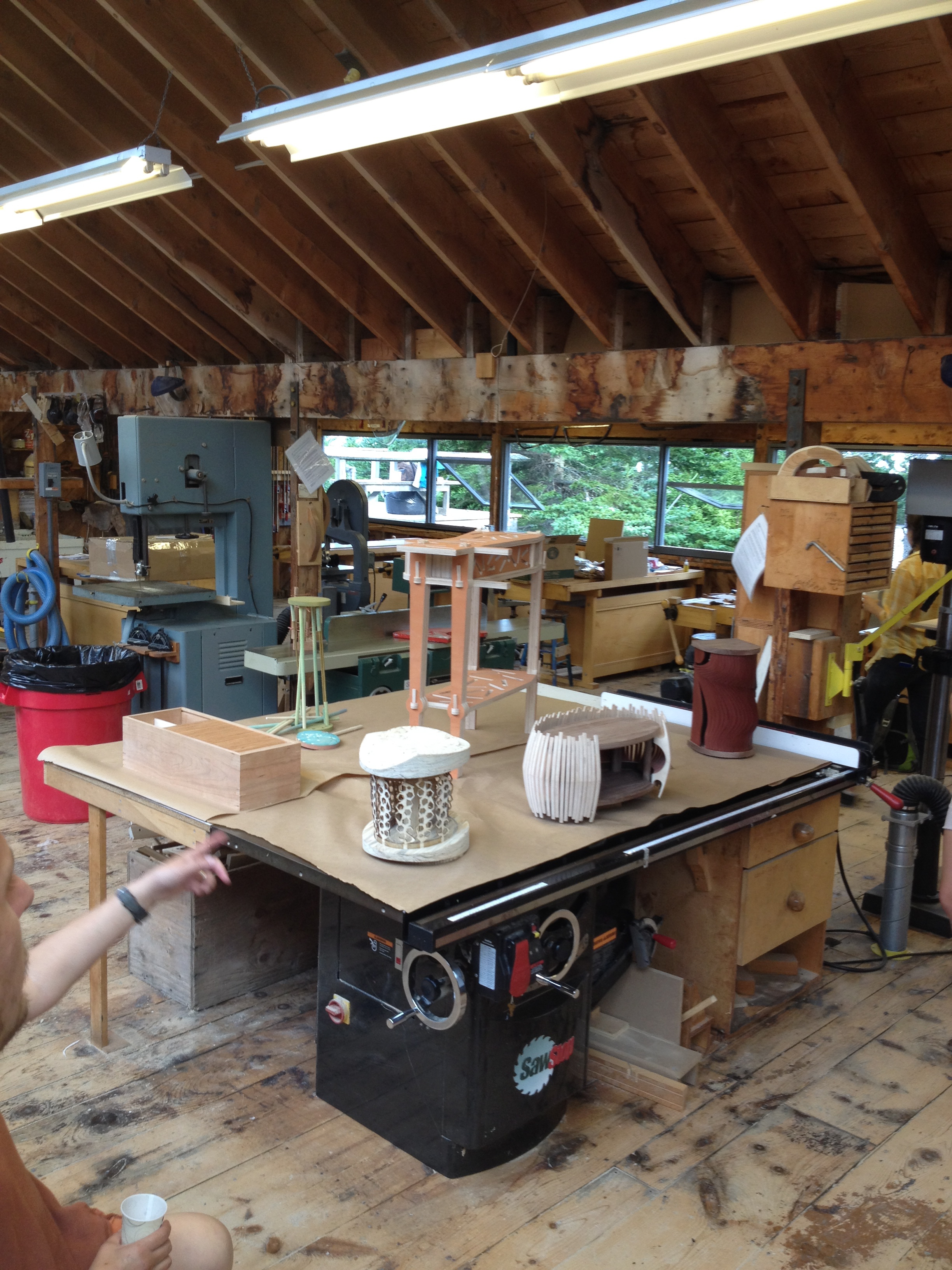 The collection of work created in Wendy Maruyama's tambour workshop