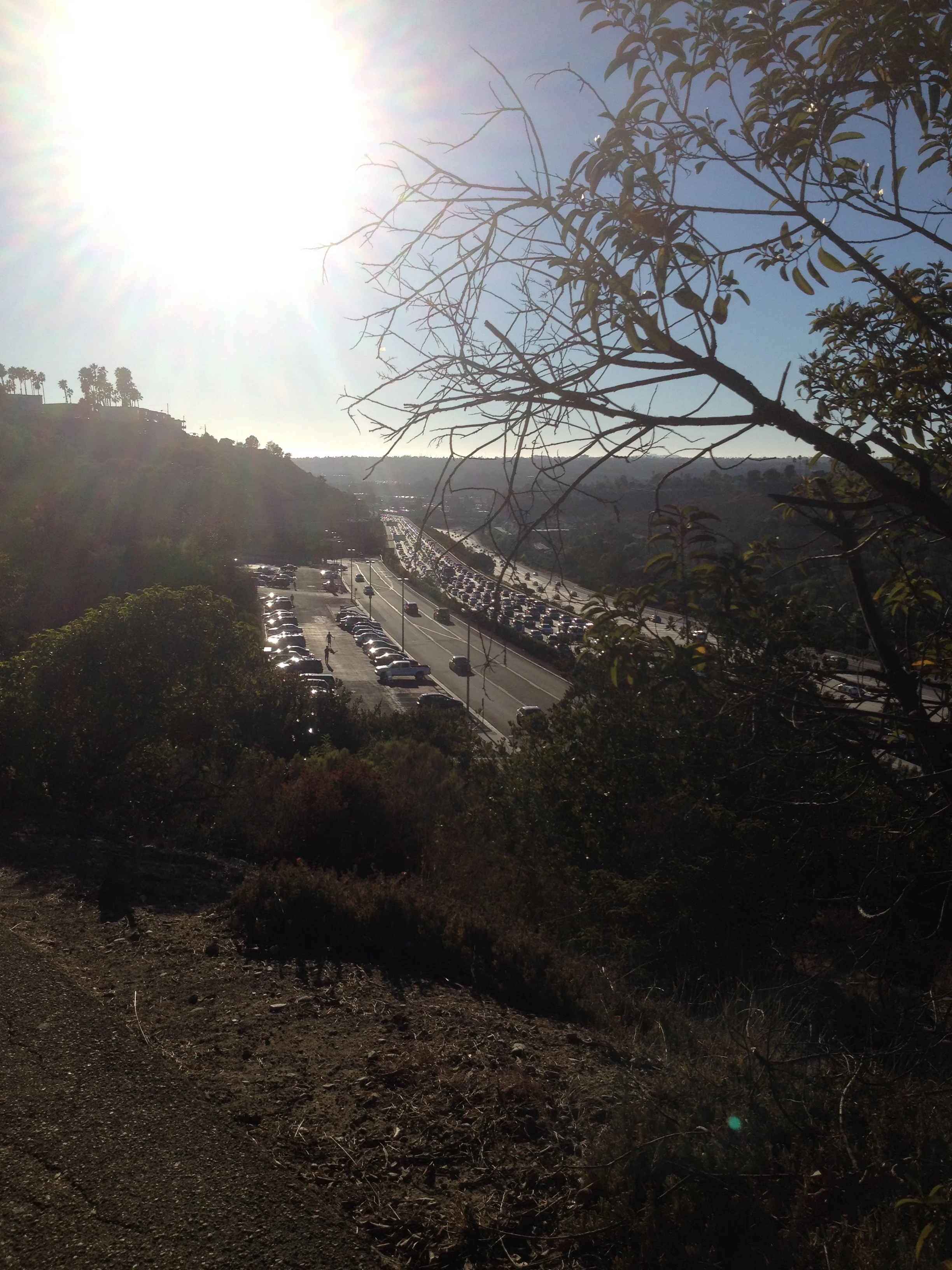 A view of the Mission Valley Freeway, San Diego