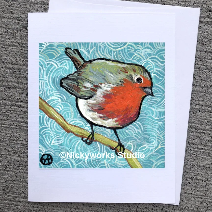 Robin greeting card