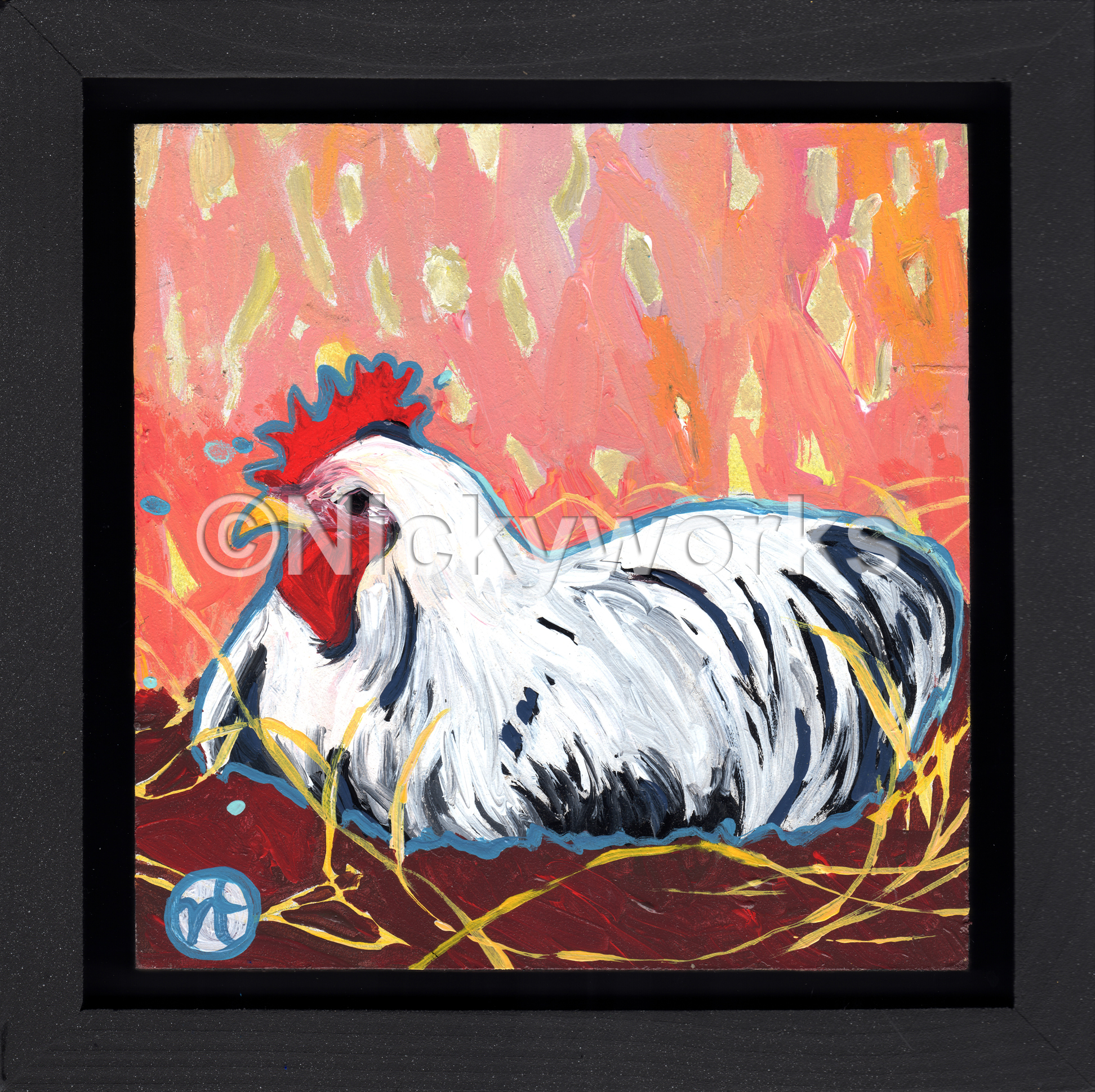 A Sitting Rooster