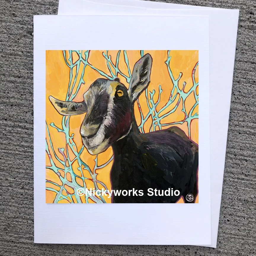Goat Greeting Card