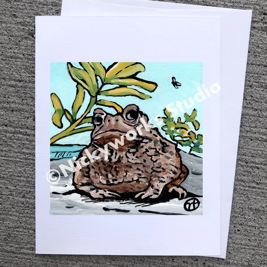 Toad Greeting Card