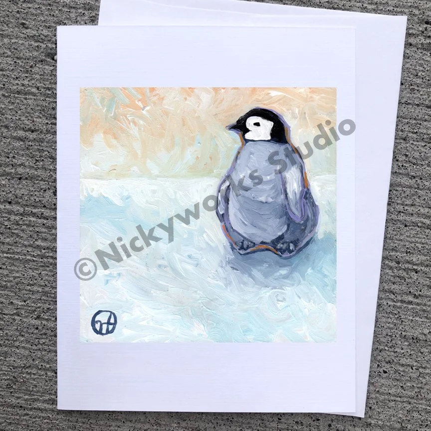 Penguin greeting card